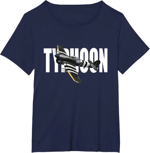 Vista 16 de RAF Hawker Typhoon WW2 Fighter Aircraft T-Shirt