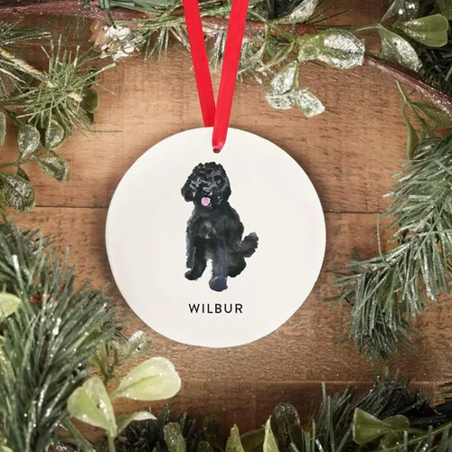 Vista 20 de Adorno personalizado para perro, adorno de Navidad personalizado Golden Retriever, regalos personalizados para amantes de las mascotas, regalos