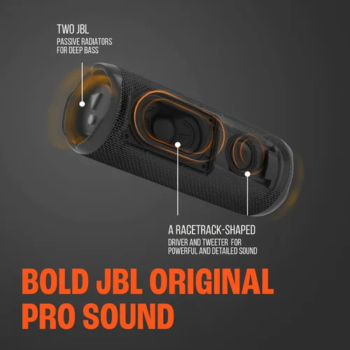 Vista 3 de JBL Flip 6 (negro) + paquete con divvi! Funda protectora rígida