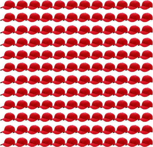 Vista 21 de Falari - 24/144 unidades de gorra de béisbol unisex, lisa y de tamaño ajustable, venta al por mayor Paquete de 144 verde militar