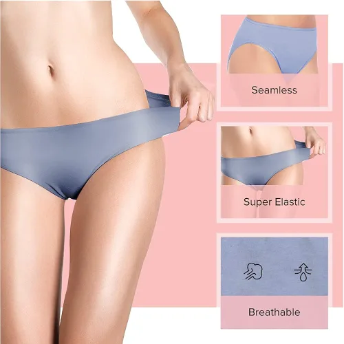 Vista 5 de Felina Cotton Modal Hi Cut Panties - Sexy Lingerie Panties for Women - Underwear for Women 8-Pack