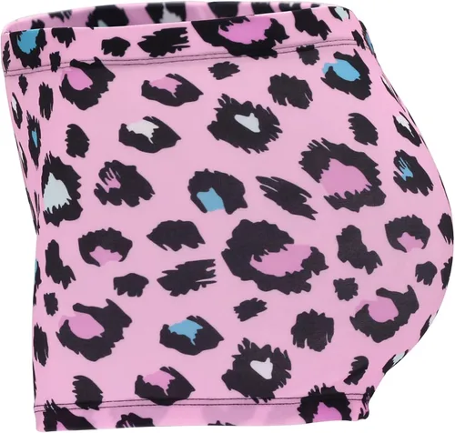 Vista 3 de Rosdeer Pantalones cortos de gimnasia brillantes para niñas de 2 a 14 años