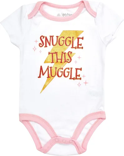 Vista 6 de Harry Potter Paquete de 5 mamelucos para bebé, regalos para bebés, paquete múltiple