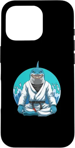 Vista 20 de iPhone 12 Pro Max Jiu Jitsu Shark con Gi - Estuche de agarre y judo