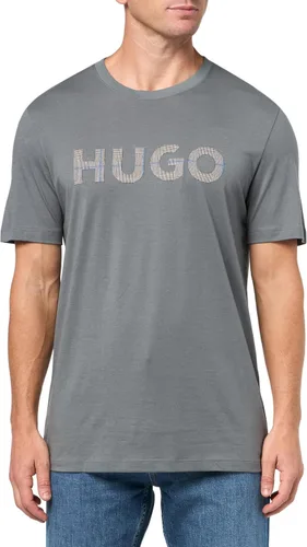 Vista 55 de Hugo Men's Print Logo Short Sleeve T-Shirt Blanco