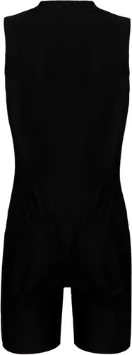 Vista 5 de Traje de baño de una pieza para mujer, diseño de bloques de color, sin mangas, trajes de baño de talla grande