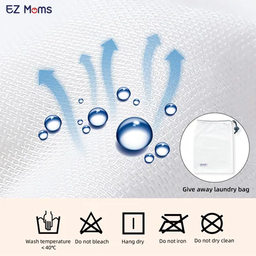 Vista 5 de EZ Moms 6 paquetes de ropa interior de entrenamiento para niñas 100% algodón, absorbente, acolchada, para niños pequeños, 5T, a prueba de fugas