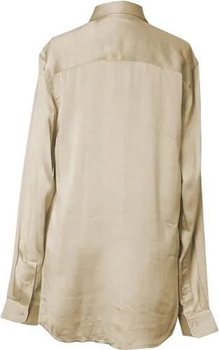 Vista 4 de Camisa unisex con cuello de seda