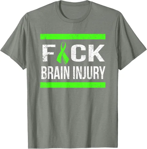 Vista 33 de Apoyo Daño cerebral Concienciación T Shirt, mujer L, Asphalt Negro