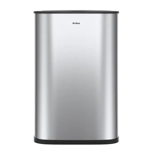 Vista 20 de Kraus GarbagePro Bote de basura rectangular de 13 galones manos libres con sensor de movimiento operado por batería en acabado negro mate con tapa