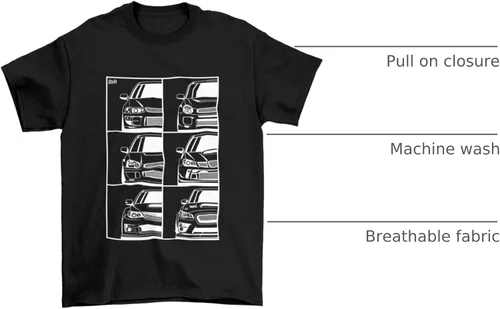 Vista 36 de Subie Generation Cars - Camiseta de manga corta para adultos, mecánico japonés de carreras, regalo para amantes de los automóviles, entusiastas