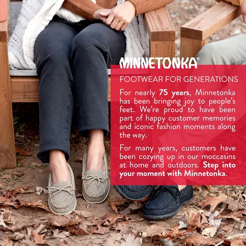 Vista 5 de Minnetonka Suela de cuero suave de doble fondo para hombre