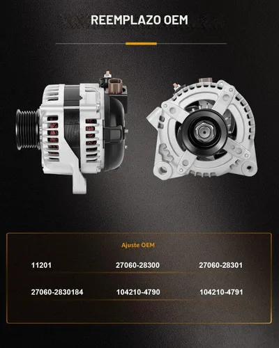Vista 3 de Alternador ROADFAR 100AMP para Toyota para RAV4 2.4L 2006-2008, para 11201