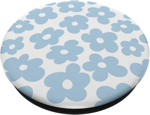 Vista 2 de PopSockets PopSockets intercambiables con flores de color azul claro