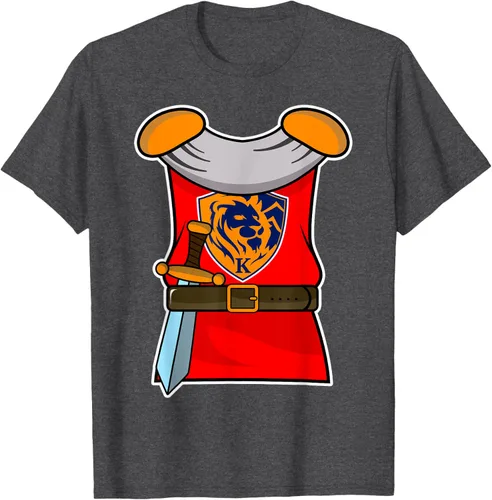 Vista 29 de Disfraz medieval de caballero de Halloween para adultos y niños, Negro, S