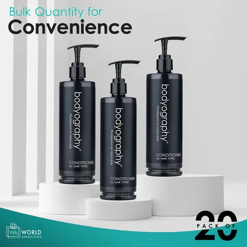 Vista 5 de World Amenities - Acondicionador para el cabello con bomba Bodyography - Acondicionador de nutrición capilar para cabello dañado