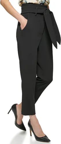 Vista 2 de DKNY Pantalón de cintura Misses Paperbag para mujer