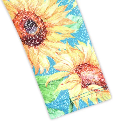 Vista 111 de HOZIY - Leotardos de manga larga para niñas, de gimnasia, para niños pequeños, trajes florales de unicornio, galaxia, arco iris, patrón de rayas