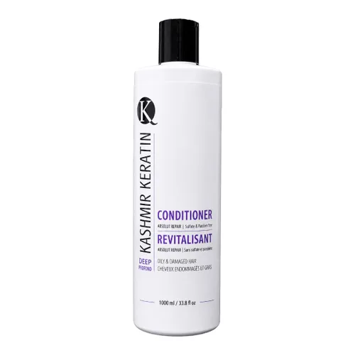 Vista 8 de Kashmir Keratin Acondicionador profundo para cabello graso y dañado sin sulfatos y parabenos (8 onzas líquidas)