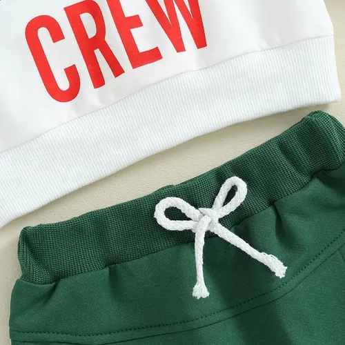 Vista 4 de Conjunto de sudadera de calabaza y pantalón para bebé y niño, de manga larga