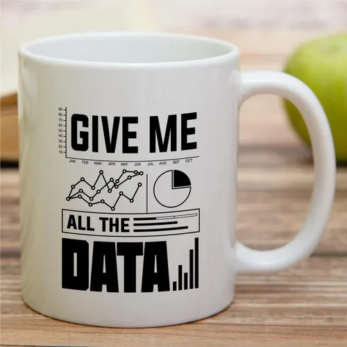Vista 3 de Retreez Taza divertida – Give Me All The Data Science Scientist Analyst Computer Accounting - Tazas de café de cerámica de 11 onzas, sarcasmo
