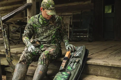 Vista 3 de Mossy Oak Pantalones de caza de camuflaje ligeros para hombre Tibbee