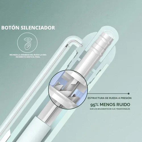 Vista 5 de DUNBONG - Bolígrafos retráctiles de punta porosa de 0,5 mm, clip metálico, soporte antideslizante, bolígrafos de gel de tinta negra, Caja de 6