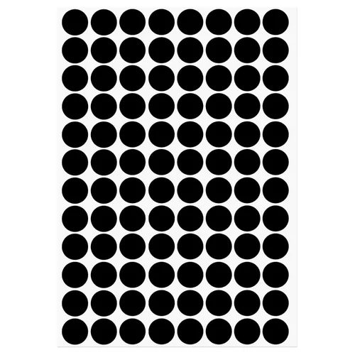 Vista 29 de uxcell 1 Hoja/140 Piezas de Pegatinas para Cubrir Agujeros de Tornillo, 12 mm de Diámetro, PVC Autoadhesivas, Tapas a Prueba de Polvo para Muebles