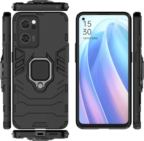 Vista 57 de Funda para Samsung Galaxy A04 4G, carcasa con soporte para Samsung SM-A045F/DS Galaxy A04 4G / SM-A045M/DS SM-A045F SM-A045M, color negro