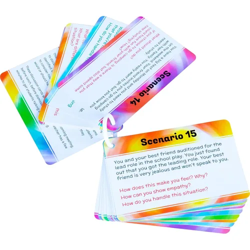 Vista 7 de Really Good Stuff Tarjetas de discusión de diversidad – Juego de 18 – Promueve la igualdad, la inclusión y la empatía – Tarjetas multiculturales