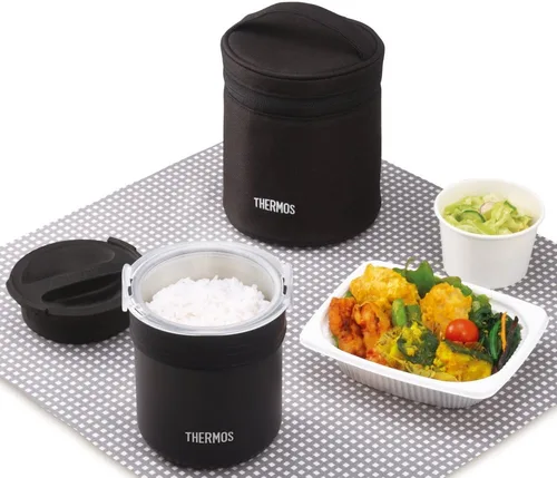 Vista 2 de Thermos "Fiambrera Donde El Arroz Se Puede Cocinar JBS-360BK (Negro)【Productos Originales Nacionales De Japón】