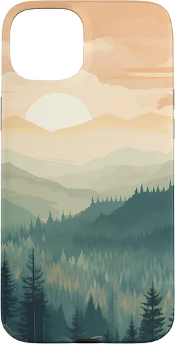 Vista 9 de iPhone 16 Landscape Nature Mountains Trees Case