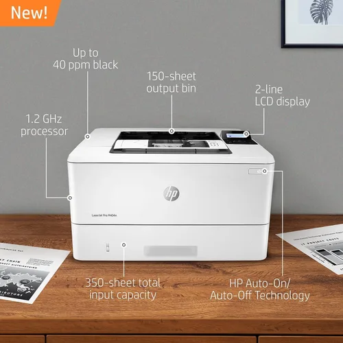 Vista 4 de HP - Laserjet Pro M404dn - Impresora láser monocromática con Ethernet integrado e impresión de doble cara, Negro talla única