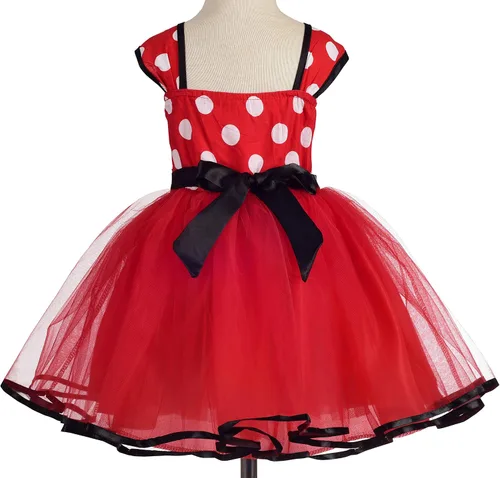 Vista 2 de Dressy Daisy - Vestido de tul para bebé o niña, con diseño de lunares, para fiesta de cumpleaños o de disfraces, talla 12meses a 5años