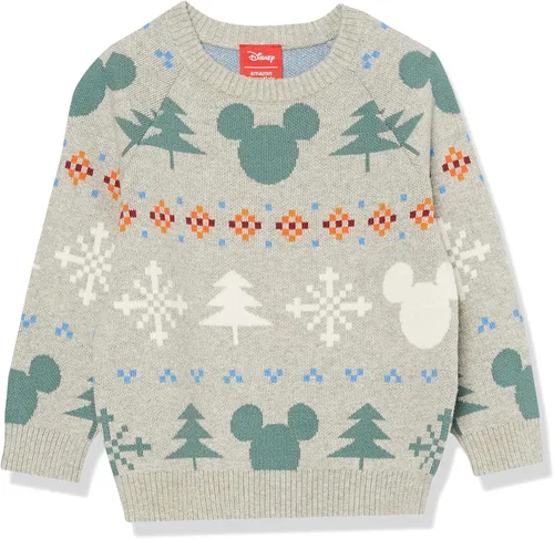 Vista 6 de Amazon Essentials Disney Marvel Suéteres de cuello redondo para niños y niños pequeños de Star Wars Logotipo de los Vengadores - Niños