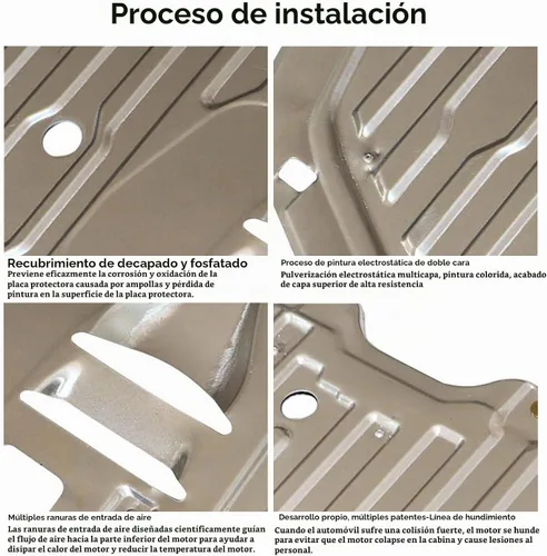Vista 5 de GXARTS Protector contra salpicaduras del motor, protector debajo del automóvil, placa 74110-TBA-A00 90674-TY2-A01 Compatible con Honda Civic 2016