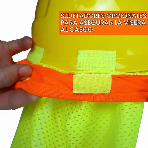 Vista 3 de Best Ever PRO-MADE X1 - Parasol para casco duro. Escudo de cuello premium con cierres de ajuste seguro y toalla de sudor integrada. Se adapta a