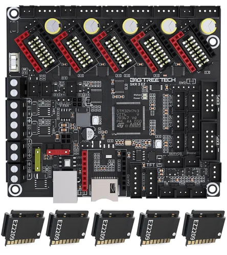 Vista 10 de BIGTREETECH SKR V1.4 Placa de control de 32 bits actualización SKR V1.3 placa base, compatible con TFT35/TFT35 E3/TFT70 pantalla táctil Mini12864