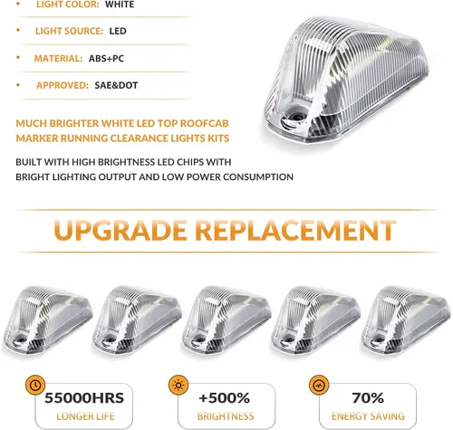 Vista 2 de Luces LED para techo de cabina para Dodge Ram ProMaster 1500 2500 3500, 5