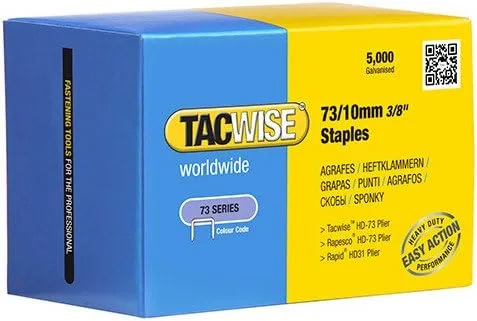 Vista 3 de Tacwise Grapas de embalaje galvanizadas de 73 1/2 pulgadas, caja de 5000 (0457)