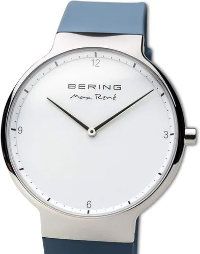 Vista 2 de Bering Unisex Analogue Quartz Max René Collection Watch with Silicone Strap and Sapphire Glass