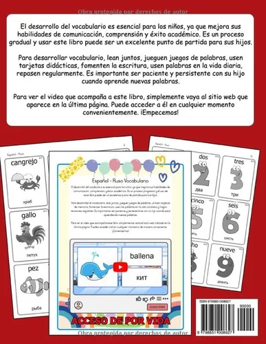 Vista 2 de 1000 Vocabulario Ilustrado Bilingüe Español Ruso Palabras básicas más útiles (Spanish Edition)