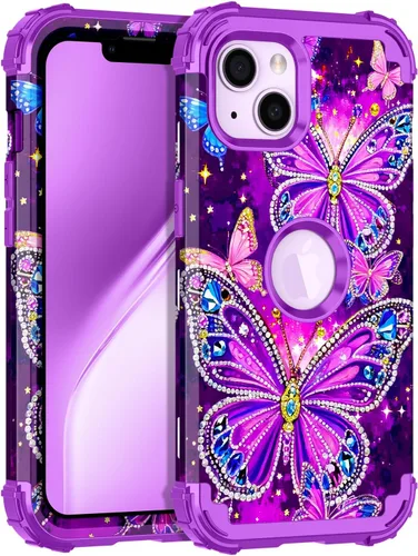Vista 66 de Rancase Funda para iPhone 11, tres capas de alta resistencia a prueba de golpes, protección de plástico duro + funda protectora de goma de silicona