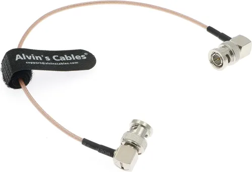 Vista 15 de Alvin's Cables BNC macho de ángulo recto a BNC hembra SDI Cable para cámara 50 ohmios