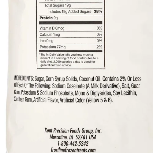Vista 3 de Frostline Mezcla para helado suave de vainilla, libre de lactosa y gluten - Solo agregue agua, lácteos o alternativa libre de lácteos, usar