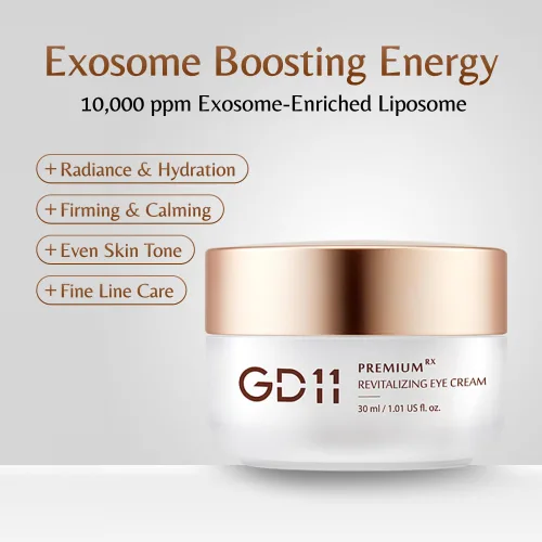 Vista 4 de GD11 Premium RX Crema de ojos revitalizante con masajeador de metal Crema antienvejecimiento y antiarrugas que reafirma y levanta el área