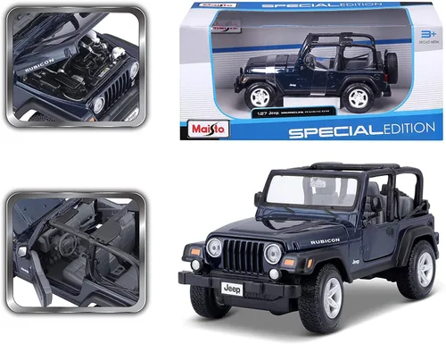 Vista 8 de Vehículo Maistom Jeep Wrangler Rubicon forjado, Azul metálico