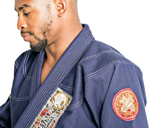 Vista 8 de Ronin Oni Bushi Jiu-Jitsu Kimono Gi - Kimono de artes marciales para entrenamiento BJJ