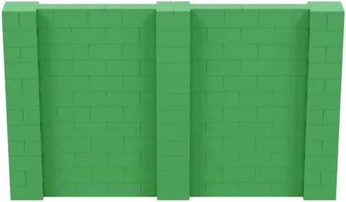 Vista 259 de EverBlock Kit de pared de 5 x 4 pies Bloques de construcción modulares Sistema de pared para edificios, pantallas y estructuras Divisor