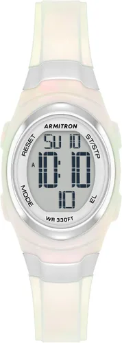 Vista 6 de Armitron Reloj deportivo con cronógrafo digital para mujer, correa de resina, 45/7034